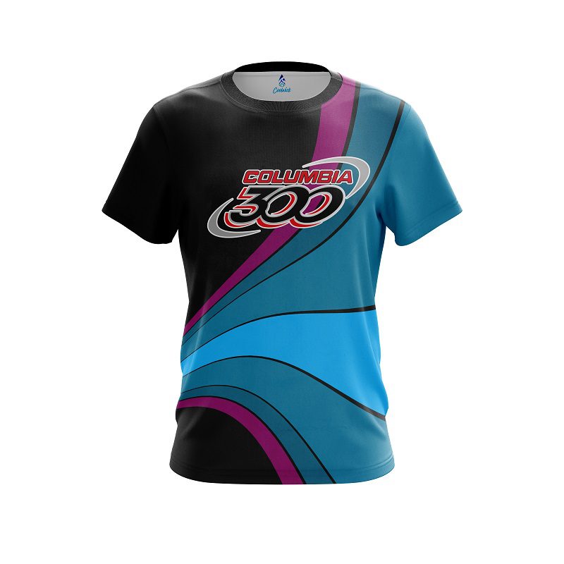 Columbia 300 Retro Swirl CoolWick Bowling Jersey