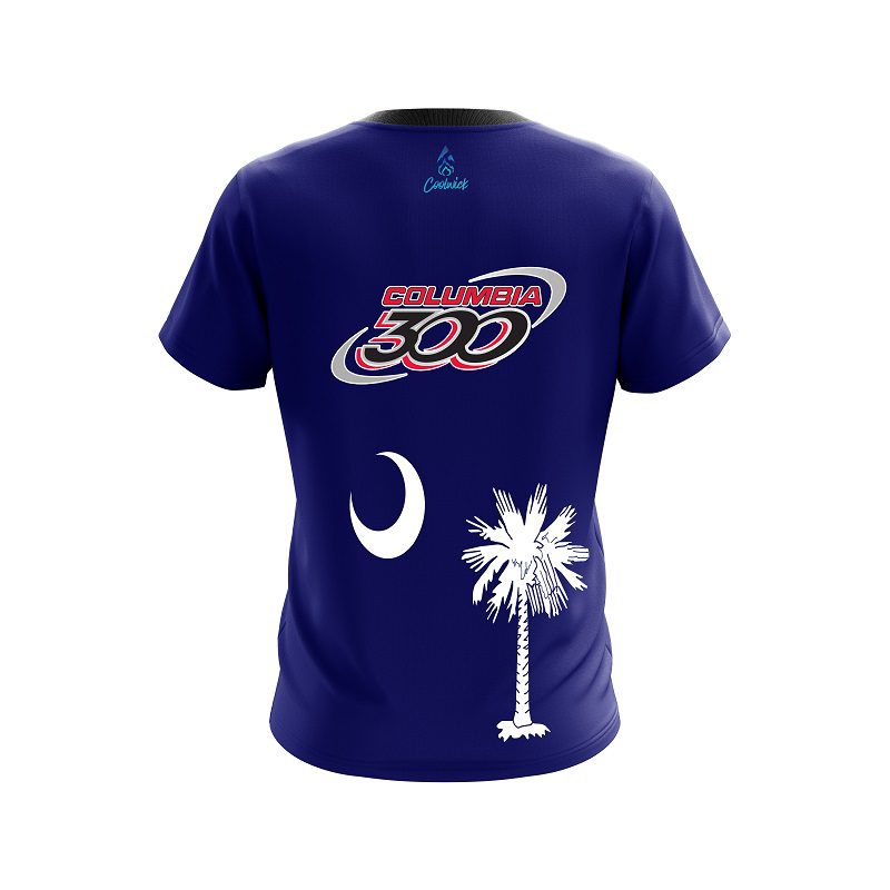 Columbia 300 South Carolina Flag CoolWick Bowling Jersey - Image 2