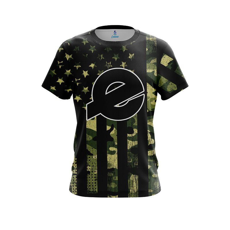 Ebonite Camouflage Flag CoolWick Bowling Jersey