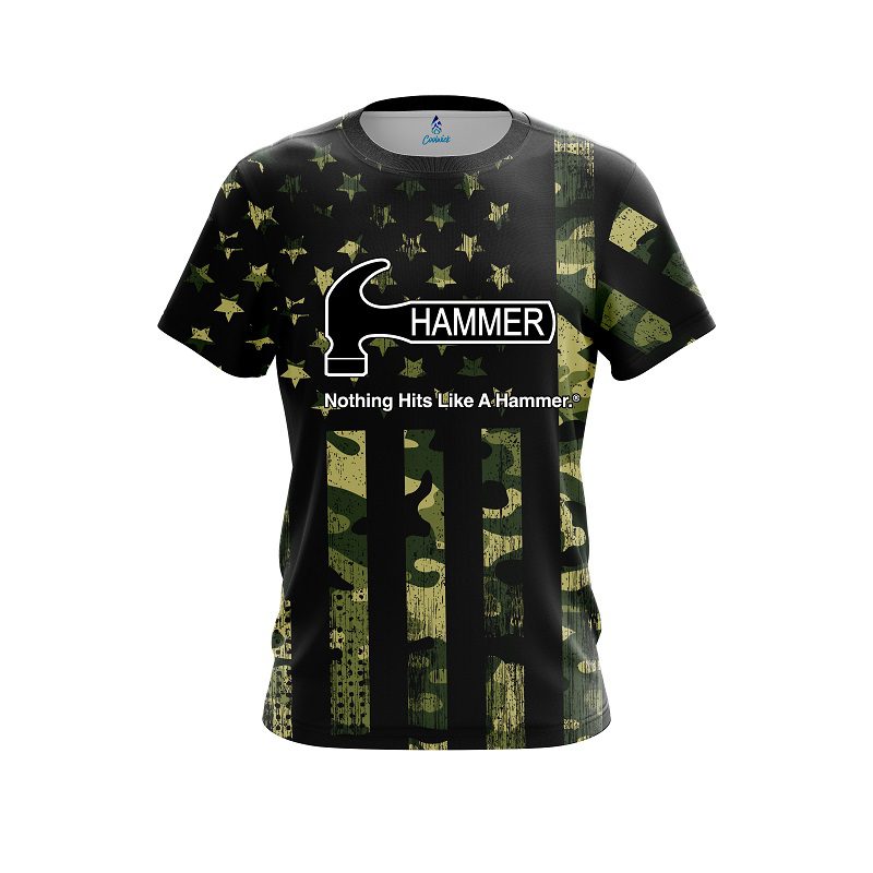 Hammer Camouflage Flag CoolWick Bowling Jersey