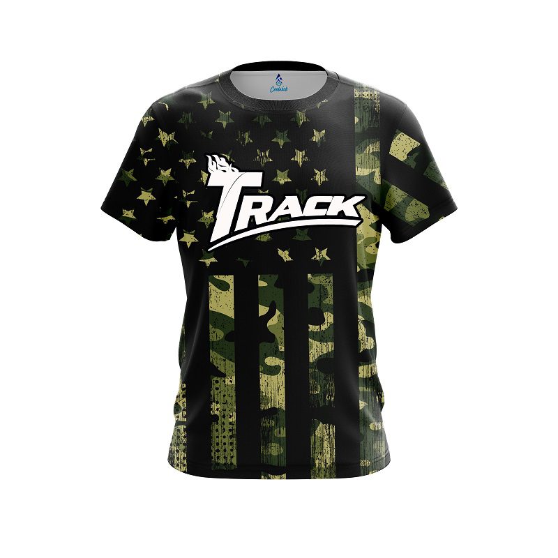 Track Camouflage Flag CoolWick Bowling Jersey