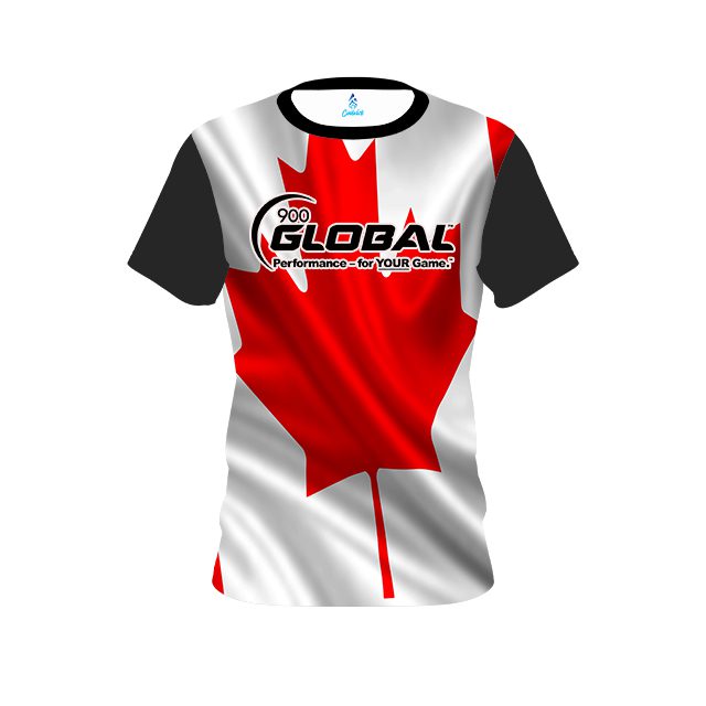 900 Global Canadian Flag CoolWick Bowling Jersey