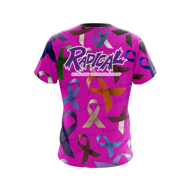 Radical Cancer Sucks CoolWick Bowling Jersey - Image 2