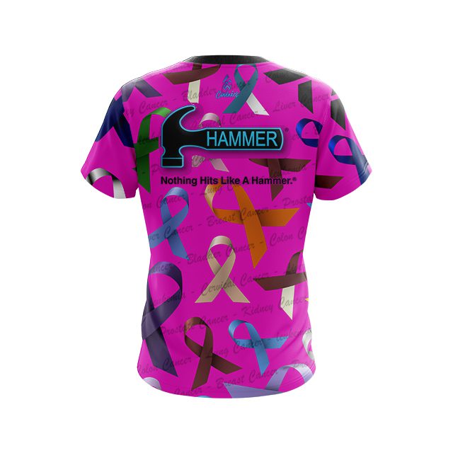 Hammer Cancer Sucks CoolWick Bowling Jersey - Image 2