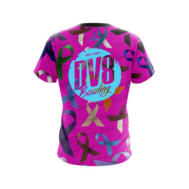 DV8 Cancer Sucks CoolWick Bowling Jersey - Image 2