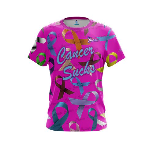 Track Cancer Sucks CoolWick Bowling Jersey
