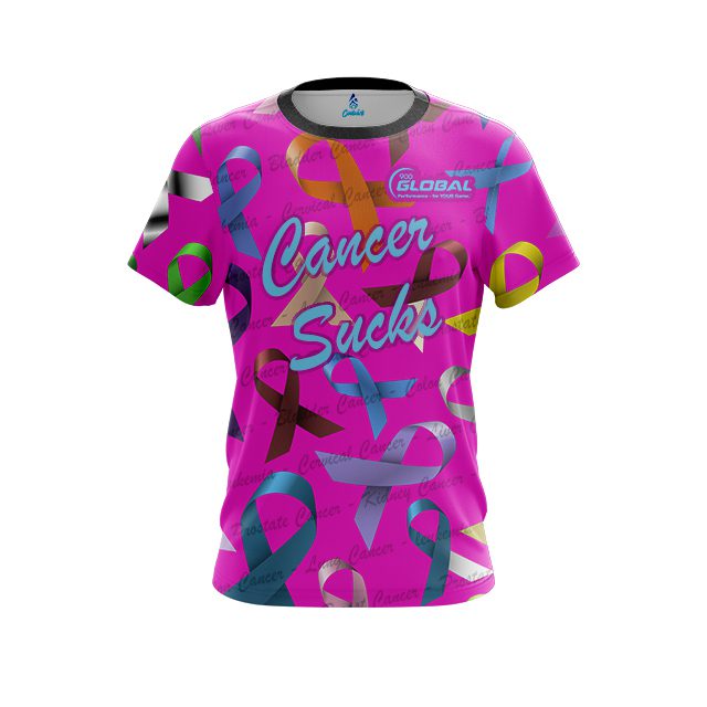900 Global Cancer Sucks CoolWick Bowling Jersey