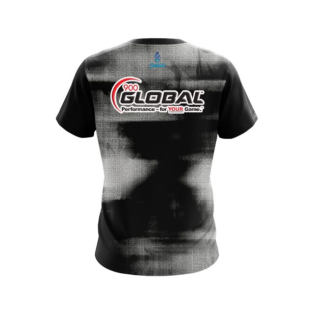 900 Global Canvas Black CoolWick Bowling Jersey - Image 2