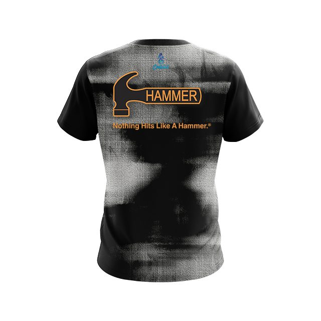 Hammer Canvas Black White CoolWick Bowling Jersey - Image 2