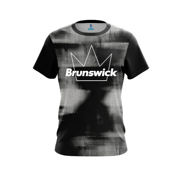 Brunswick Canvas Black CoolWick Bowling Jersey