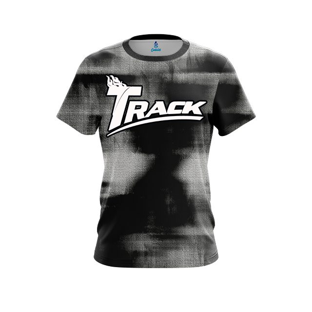 Track Canvas Black CoolWick Bowling Jersey
