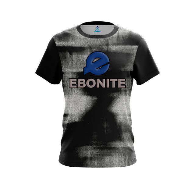 Ebonite Canvas Black CoolWick Bowling Jersey