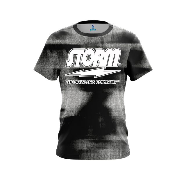 Storm Canvas Black CoolWick Bowling Jersey
