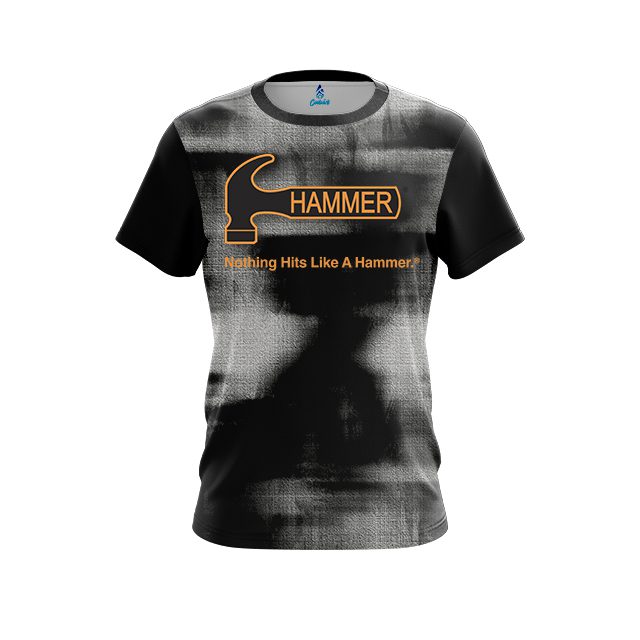 Hammer Canvas Black White CoolWick Bowling Jersey
