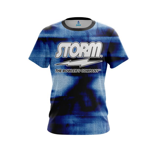 Storm Canvas Blue CoolWick Bowling Jersey