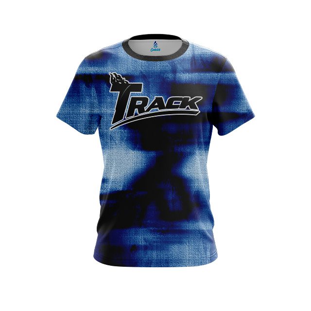 Track Canvas Blue CoolWick Bowling Jersey