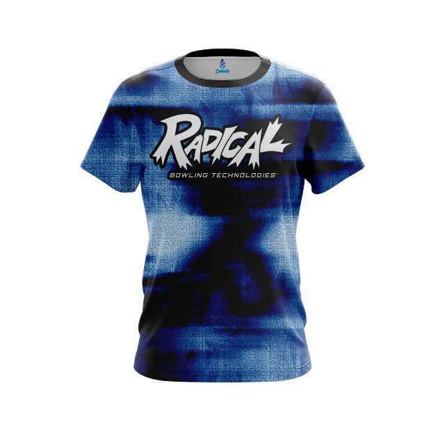 Radical Canvas Blue CoolWick Bowling Jersey