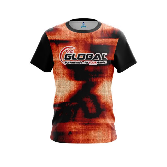 900 Global Canvas Orange CoolWick Bowling Jersey
