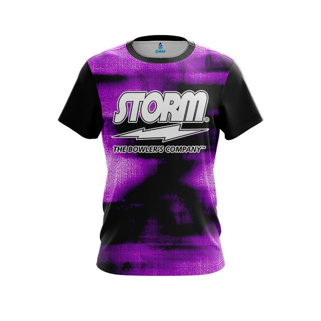 Storm Canvas Purple CoolWick Bowling Jersey
