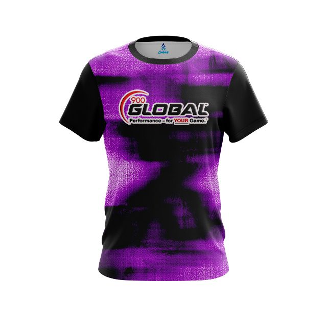 900 Global Canvas Purple CoolWick Bowling Jersey