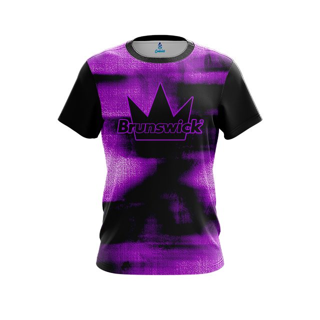 Brunswick Canvas Purple CoolWick Bowling Jersey