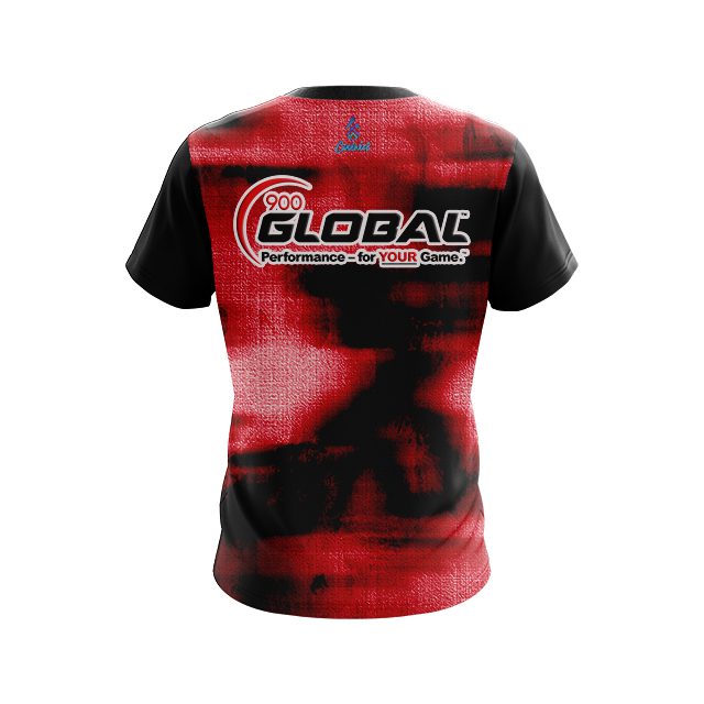 900 Global Canvas Red CoolWick Bowling Jersey - Image 2