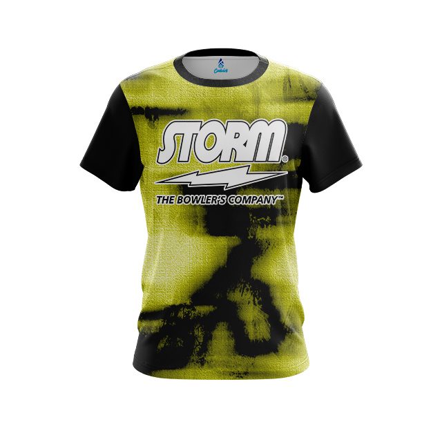 Storm Canvas Yellow CoolWick Bowling Jersey