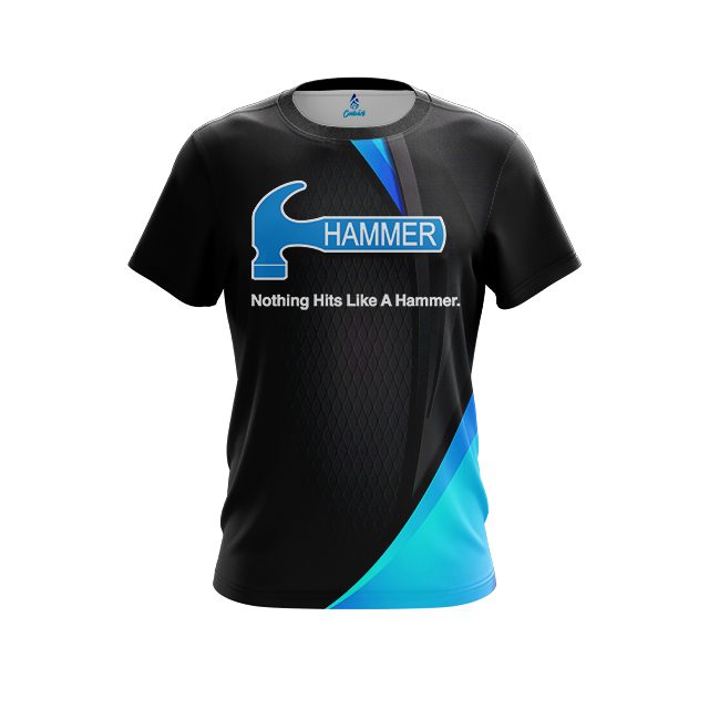 Hammer Carbon Aqua Swirl CoolWick Bowling Jersey
