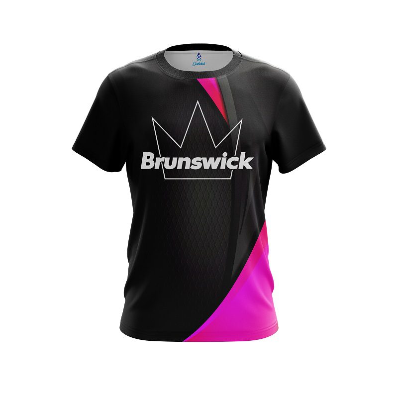 Brunswick Carbon Pink Swirl CoolWick Bowling Jersey