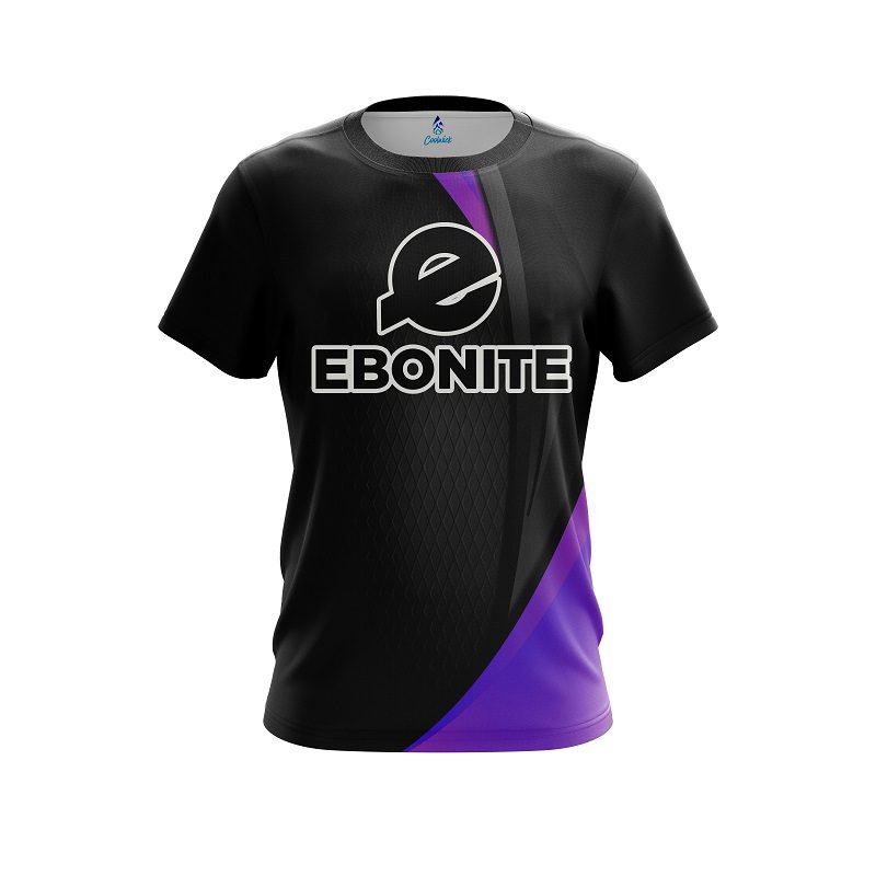 Ebonite Carbon Purple Swirl CoolWick Bowling Jersey