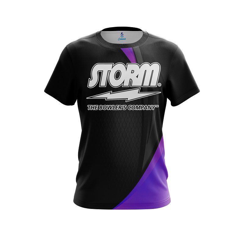 Storm Carbon Purple Swirl CoolWick Bowling Jersey