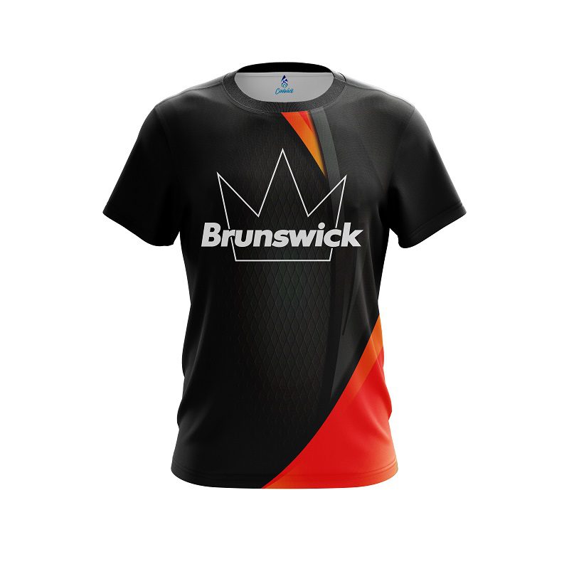 Brunswick Carbon Red Swirl CoolWick Bowling Jersey