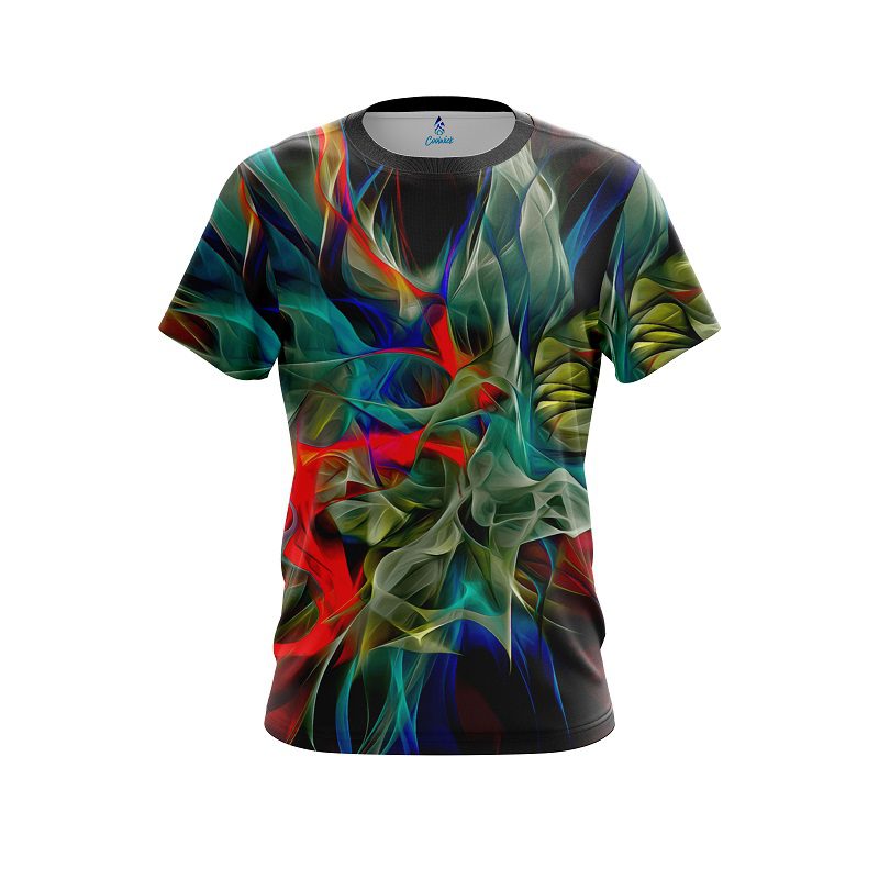 Plain Color Swirl CoolWick Bowling Jersey