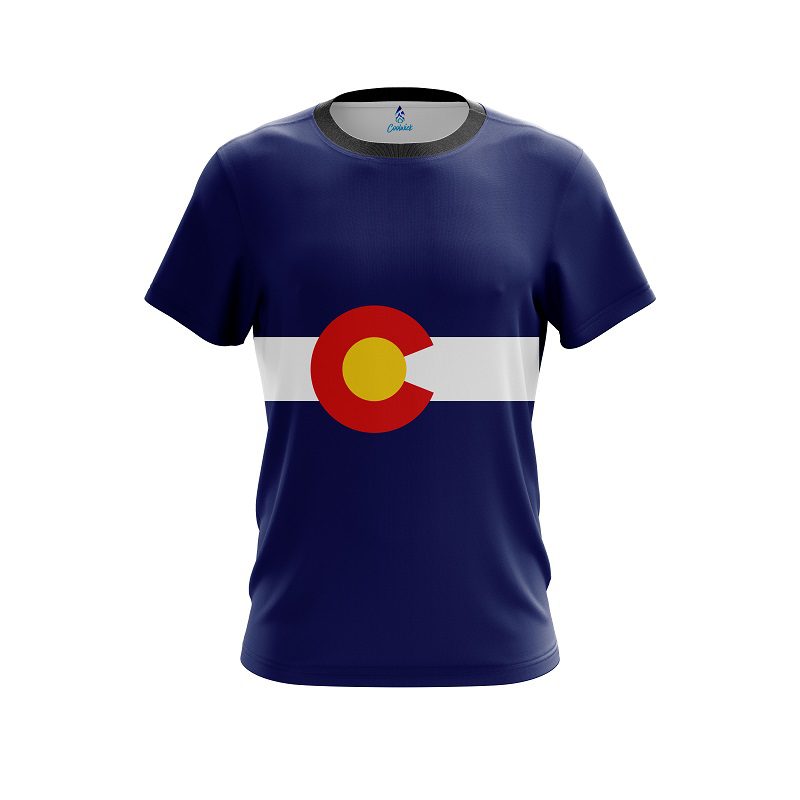 Plain Colorado Flag CoolWick Bowling Jersey
