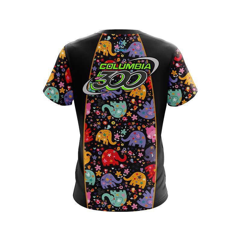 Columbia 300 Elephant Love CoolWick Bowling Jersey - Image 2