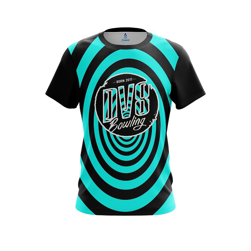 DV8 Aqua Swirl CoolWick Bowling Jersey