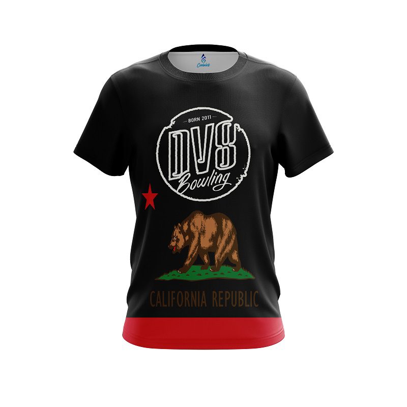 DV8 California Republic Flag CoolWick Bowling Jersey