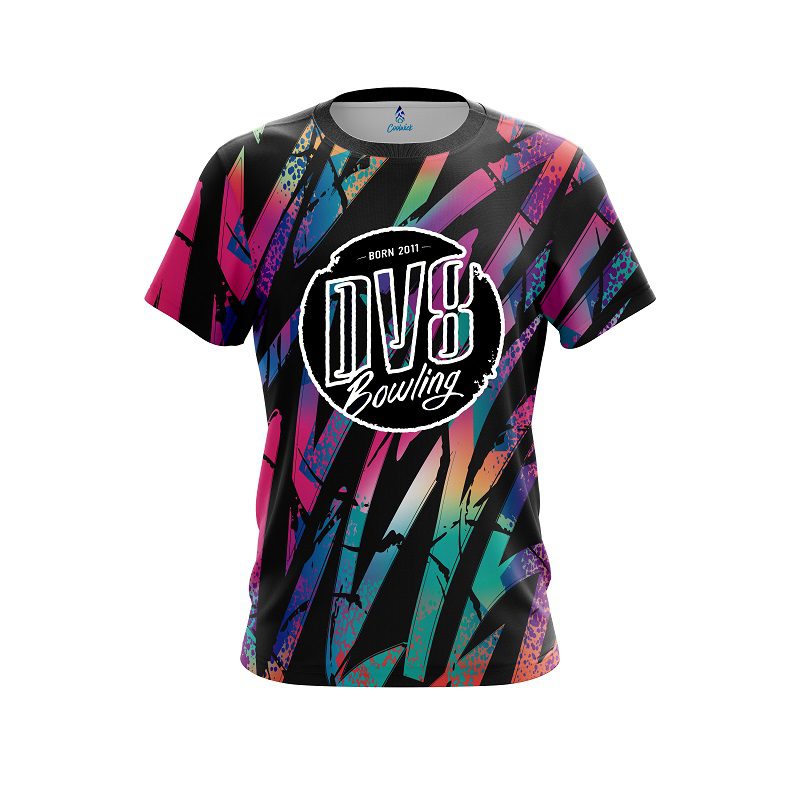 DV8 Colorful Art CoolWick Bowling Jersey