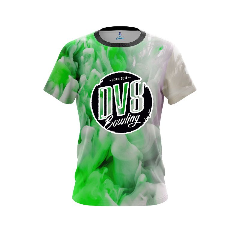 DV8 Green Clouds CoolWick Bowling Jersey