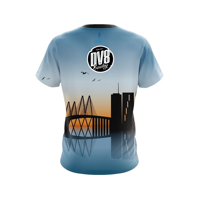 DV8 Houston Skyline CoolWick Bowling Jersey - Image 2