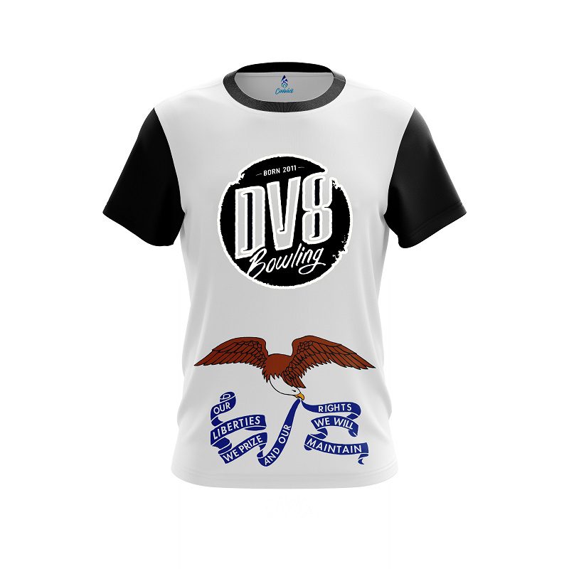DV8 Iowa Flag CoolWick Bowling Jersey