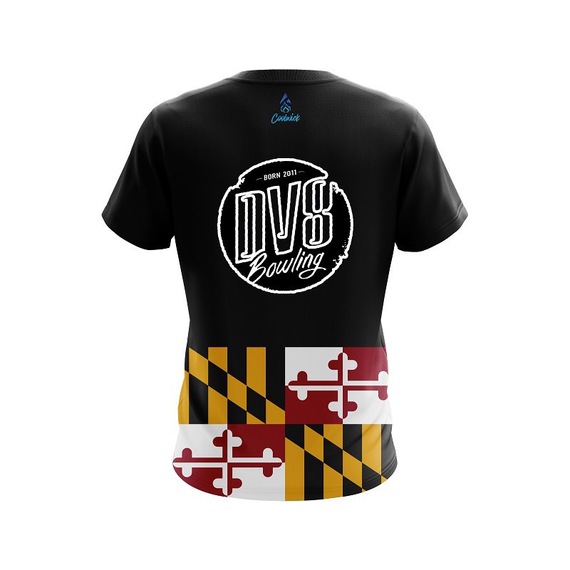 DV8 Maryland Flag CoolWick Bowling Jersey - Image 2