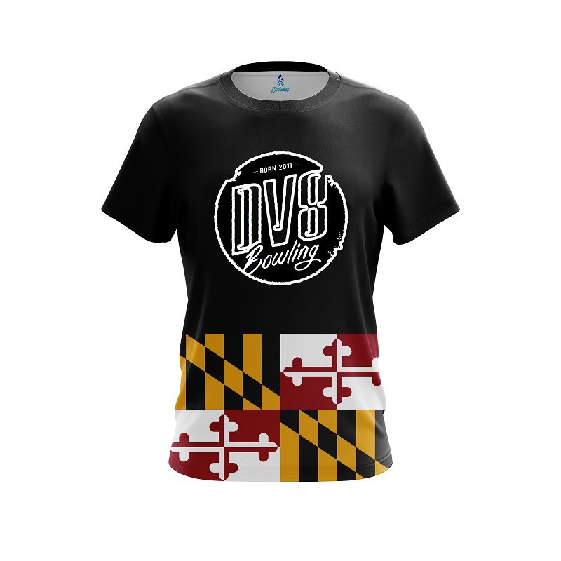 DV8 Maryland Flag CoolWick Bowling Jersey