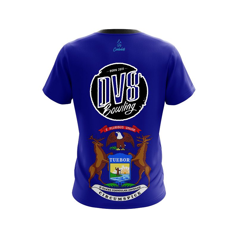 DV8 Michigan Flag CoolWick Bowling Jersey - Image 2