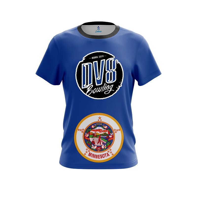 DV8 Minnesota Flag CoolWick Bowling Jersey