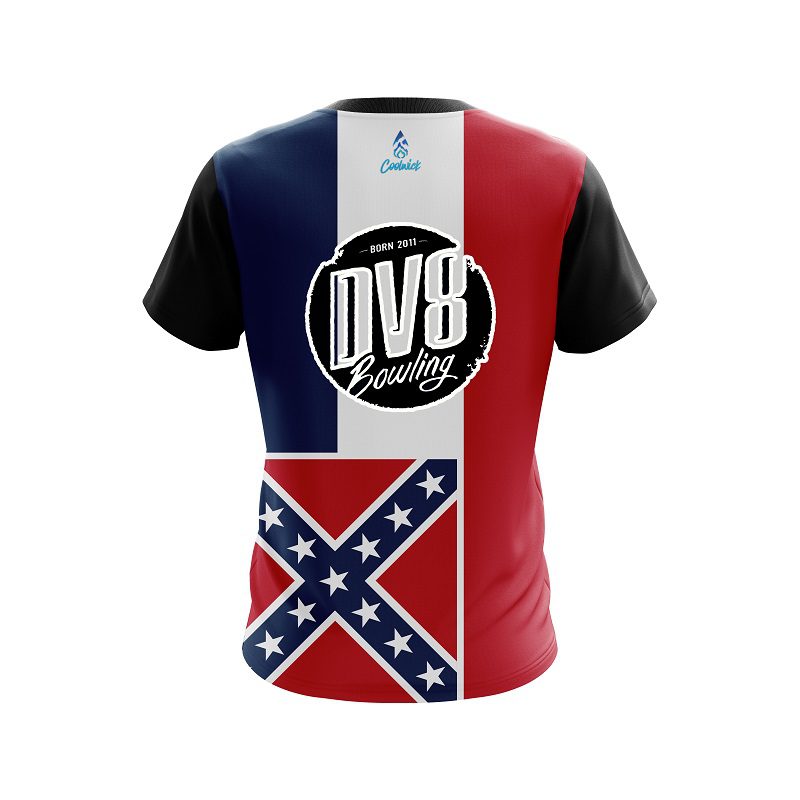 DV8 Mississippi Flag CoolWick Bowling Jersey - Image 2