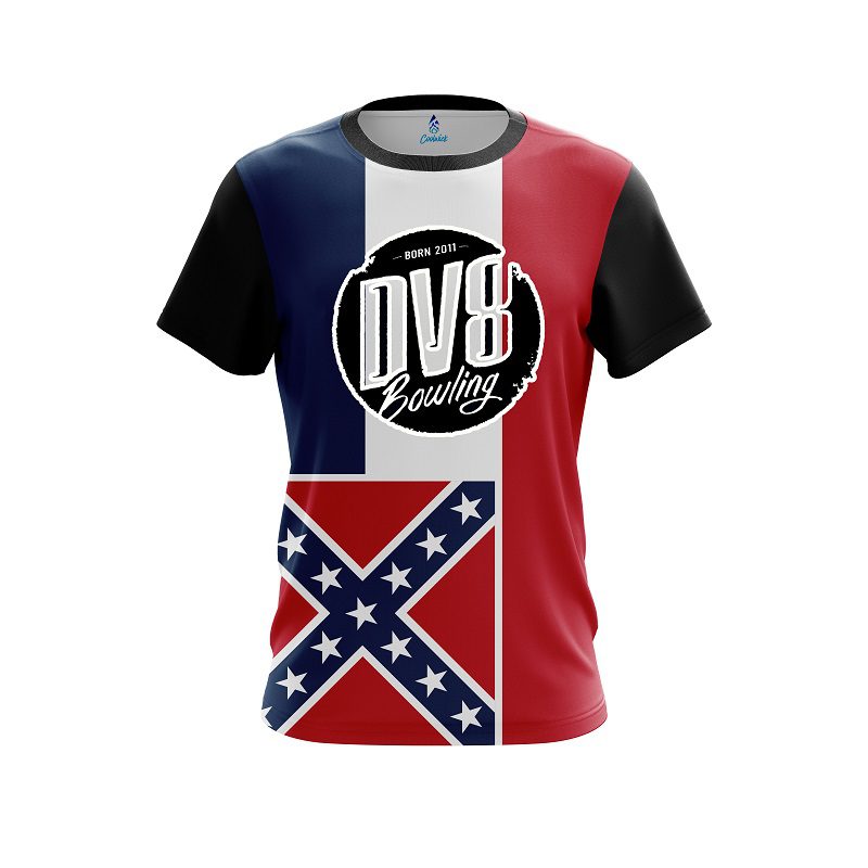 DV8 Mississippi Flag CoolWick Bowling Jersey