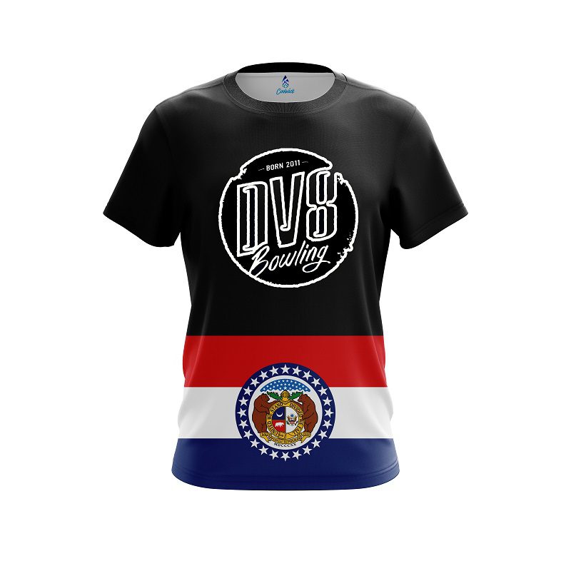 DV8 Missouri Flag CoolWick Bowling Jersey
