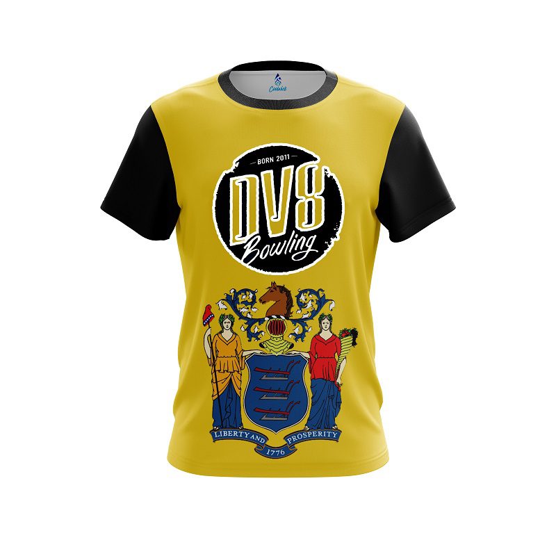 DV8 New Jersey Flag CoolWick Bowling Jersey