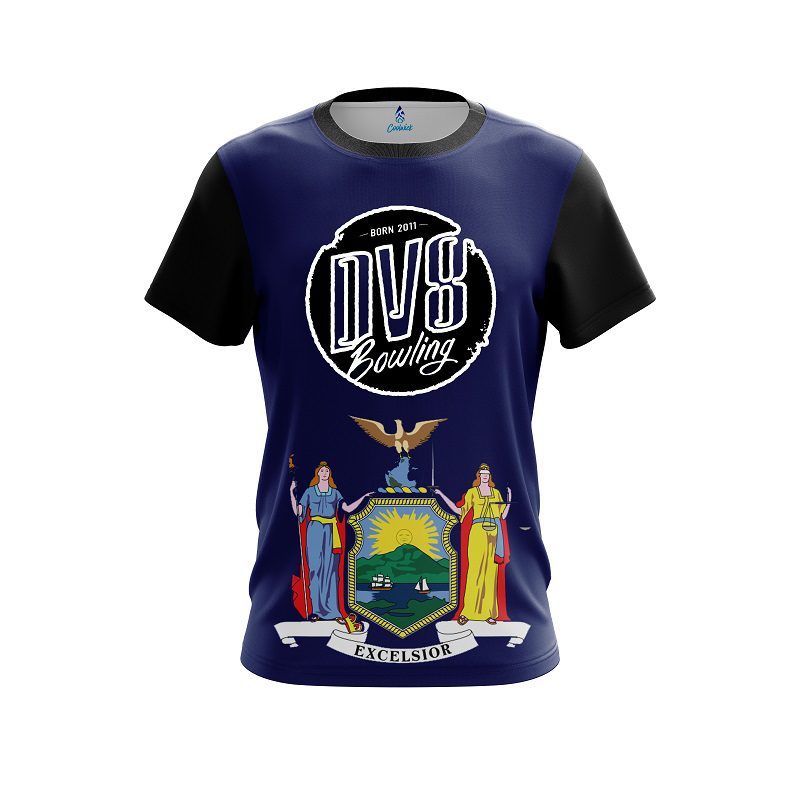 DV8 New York Flag CoolWick Bowling Jersey
